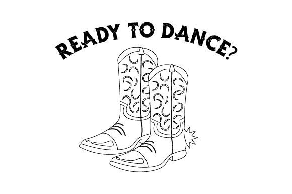 Western Boots - Line Art Review