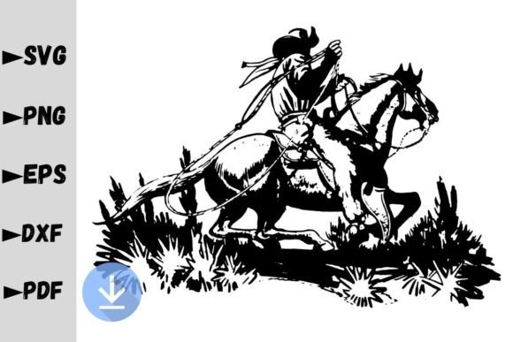 Western Cowboy Riding a Horse SVG Review