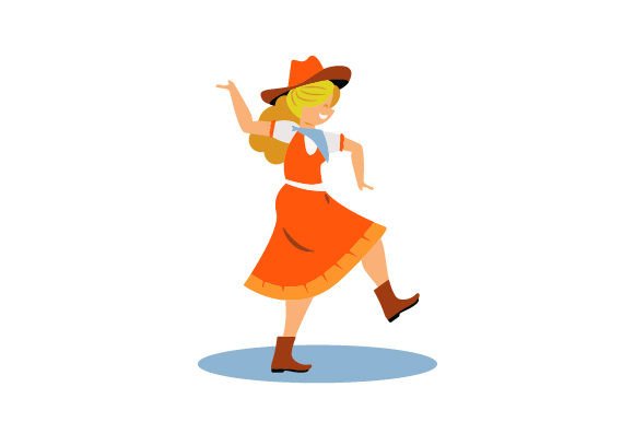 Western Dance Country Girl Dancing
