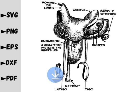 Western Saddle Parts SVG Review